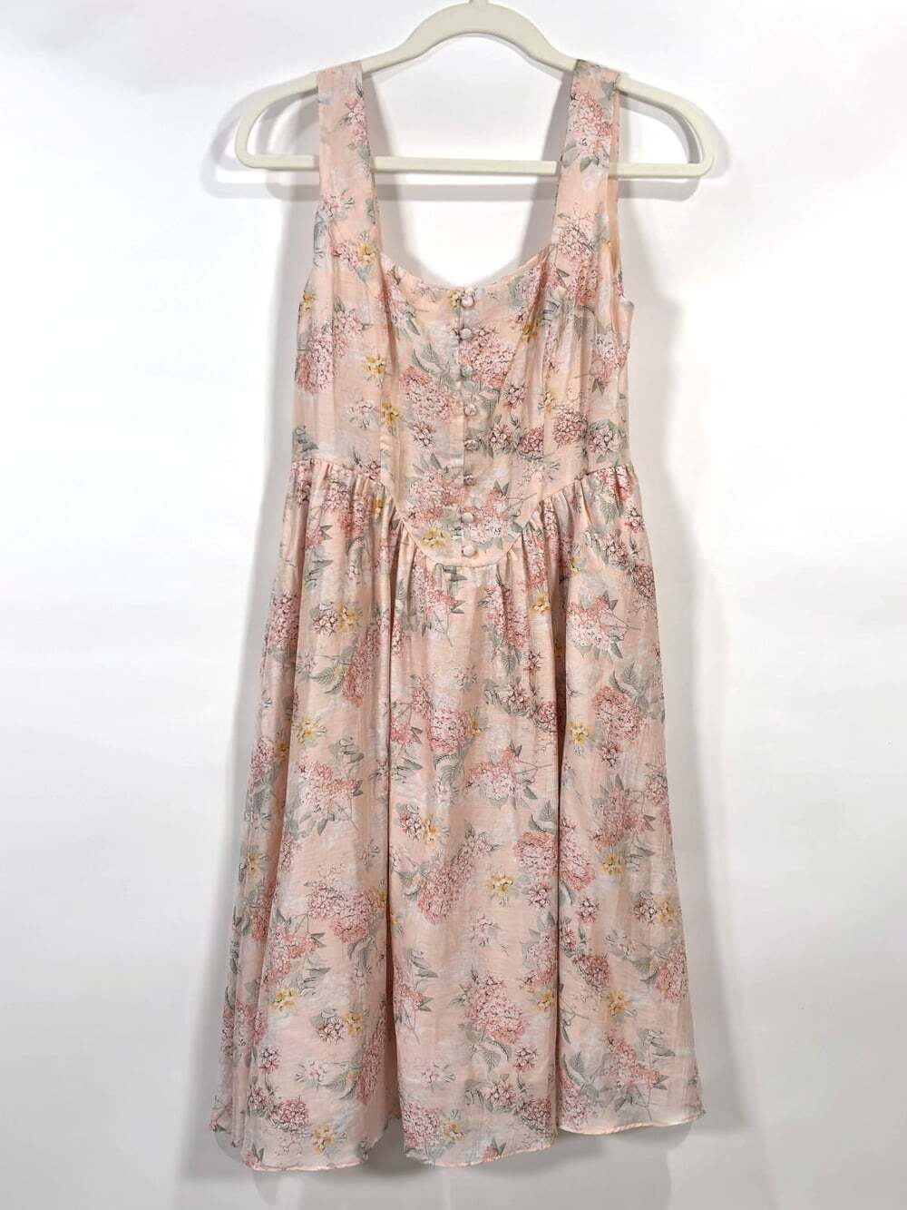 Lulus Darling Adoration Blush Pink Floral Dress Pockets - Small